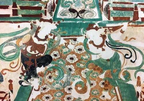 唐代敦煌壁畫中色彩豐富的舞筵