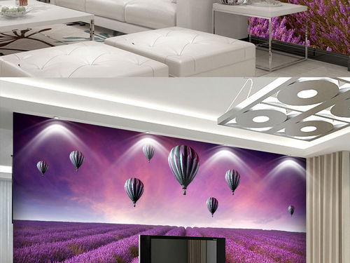 北歐薰衣草田園 詩(shī)意棲居，電視背景墻壁畫(huà)的藝術(shù)靈感